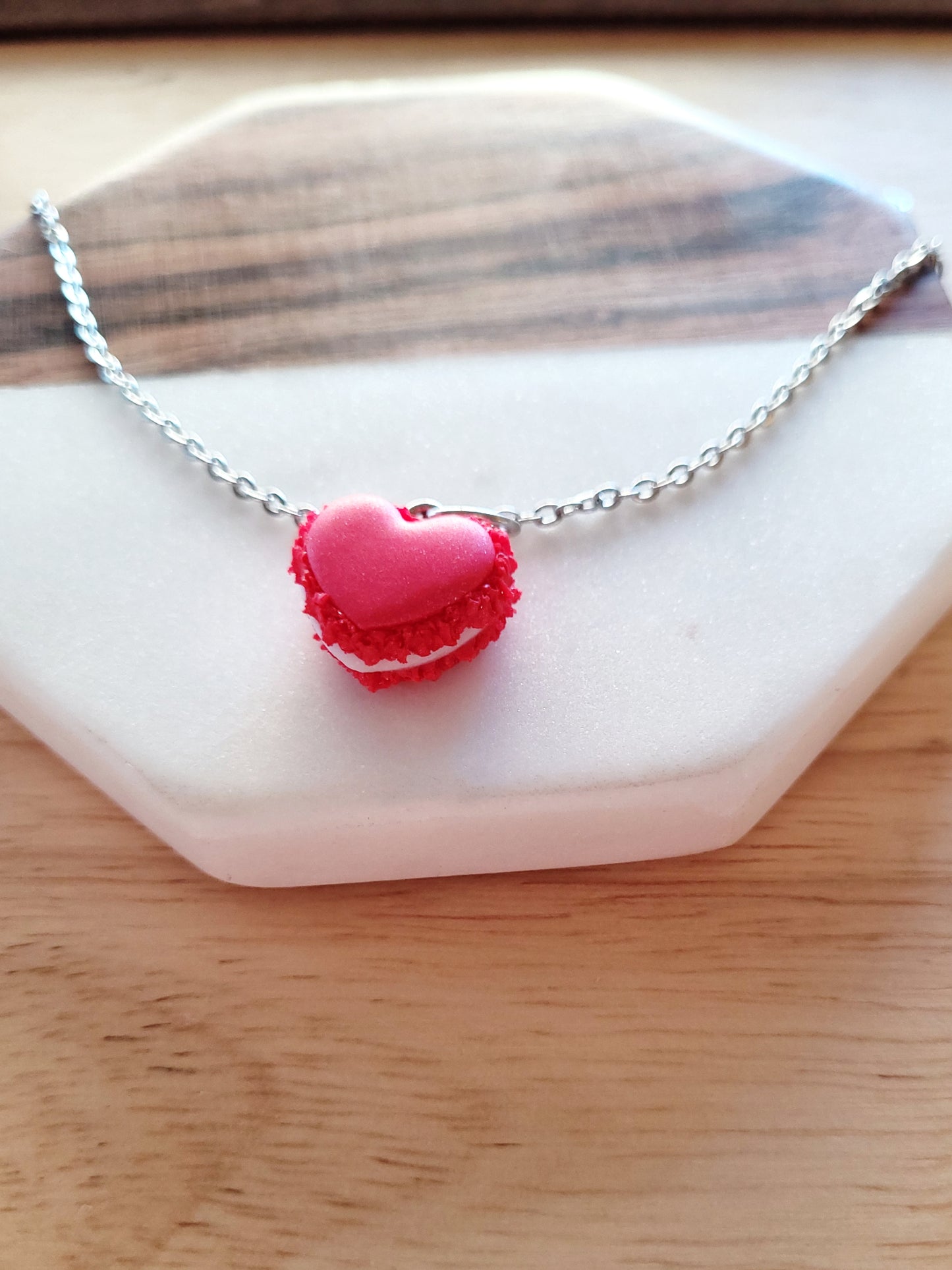 Macaron charm and chain