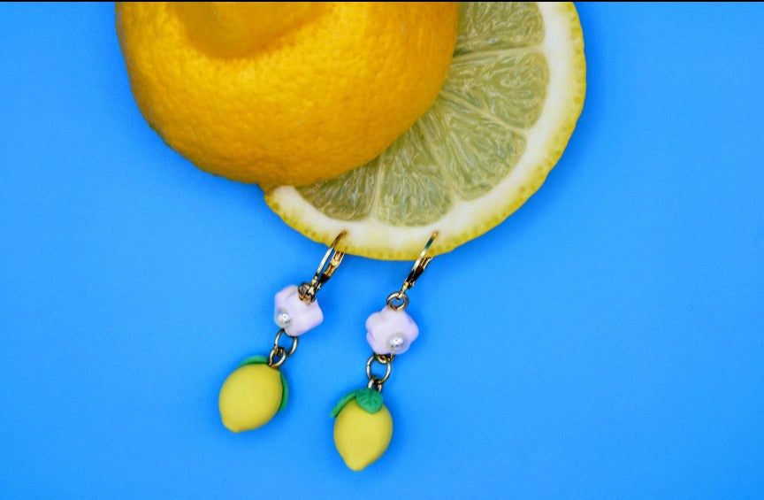 Lemon drop earrings